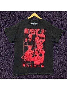 One Piece Straw Hat Pirate Crew T-Shirt Size Large